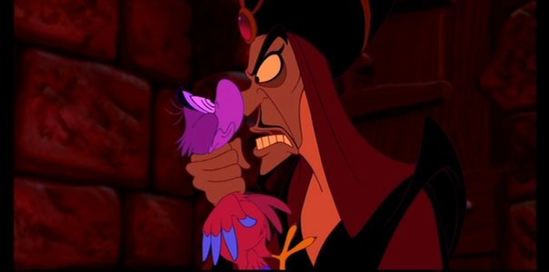 Jafar and Iago - From "Aladdin" by Disney in 1992